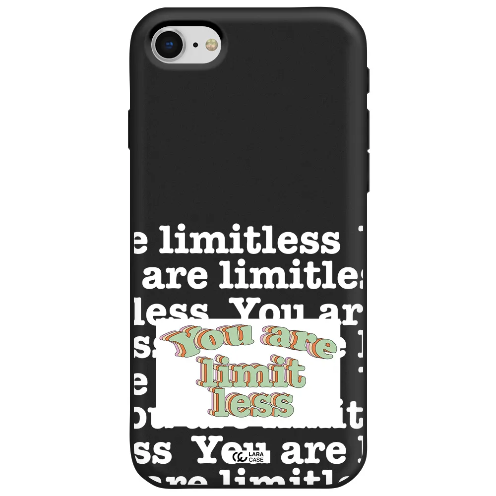 Limitless Apple iPhone se 2020 Silicone black Case