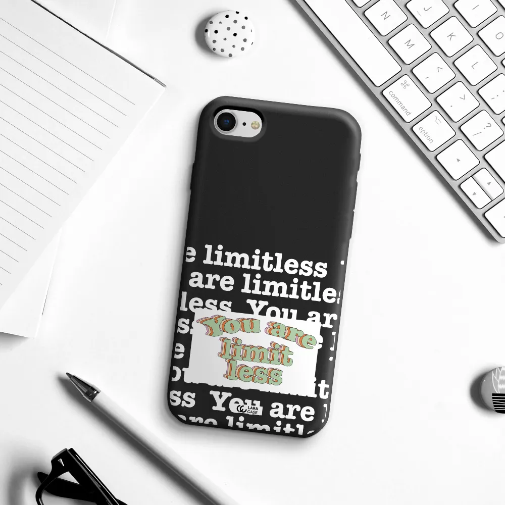 Limitless Apple iPhone se 2020 Silicone black Case