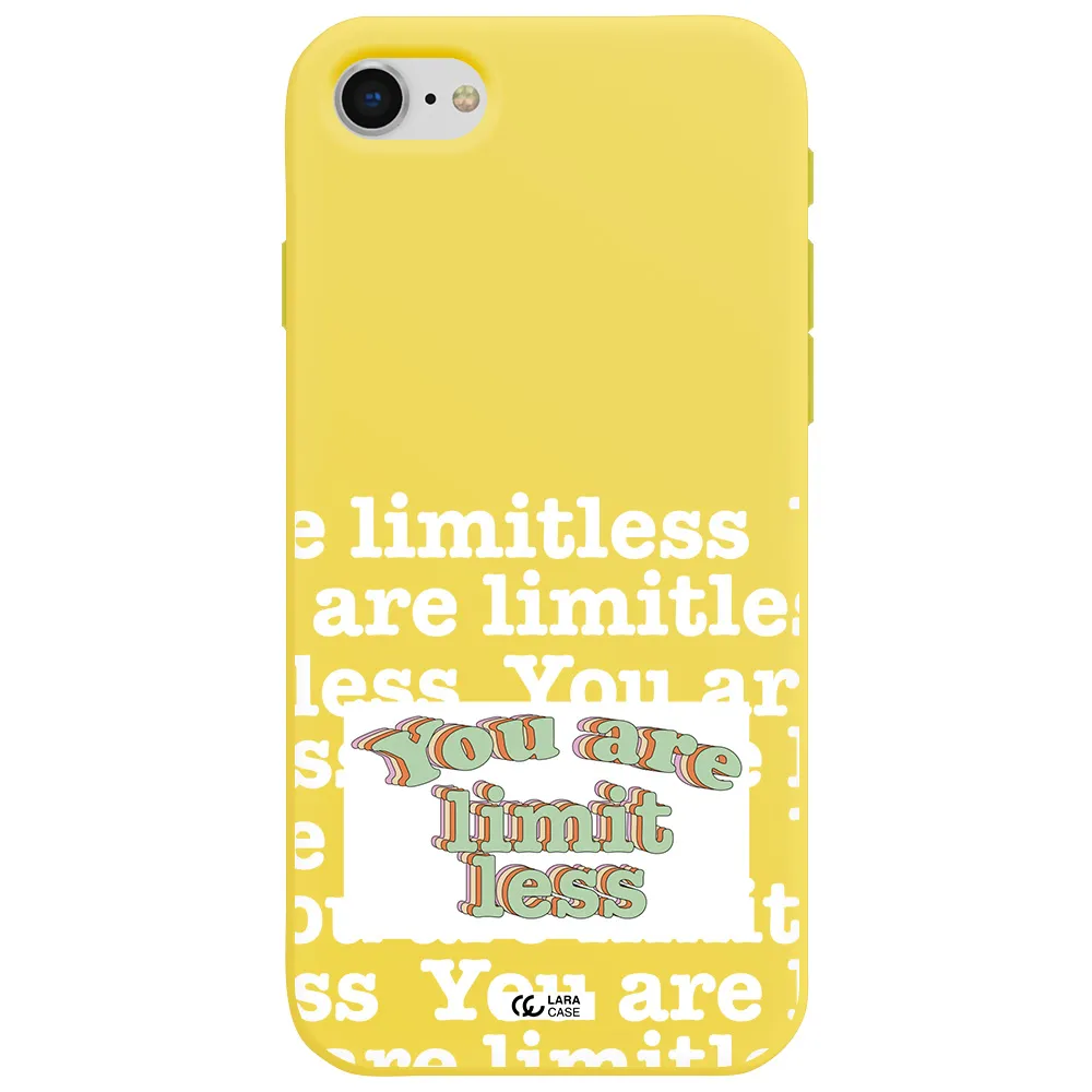Limitless Apple iPhone se 2020 Silicone canary yellow Case