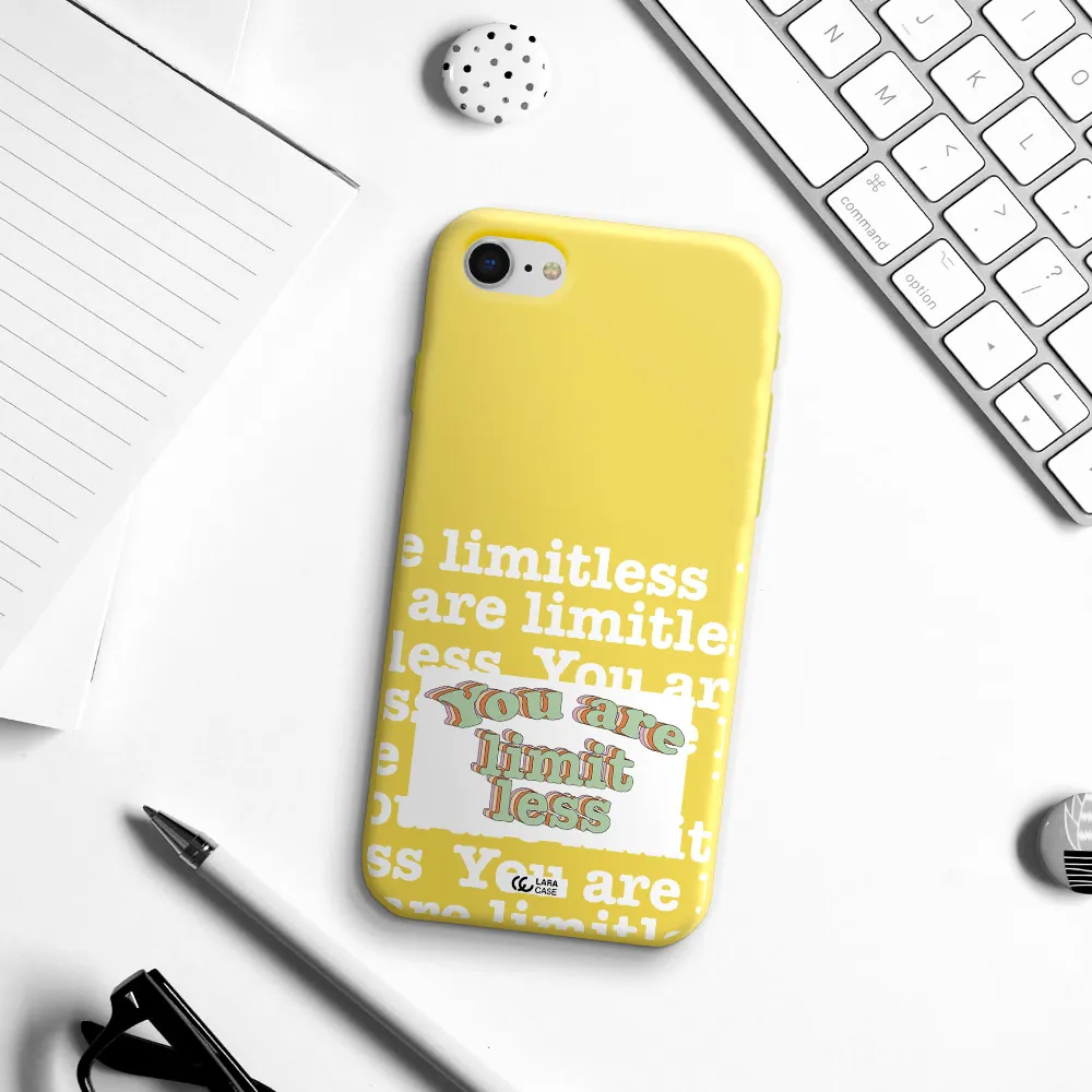 Limitless Apple iPhone se 2020 Silicone canary yellow Case