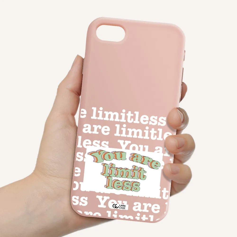 Limitless Apple iPhone se 2020 Silicone pastel pink Case