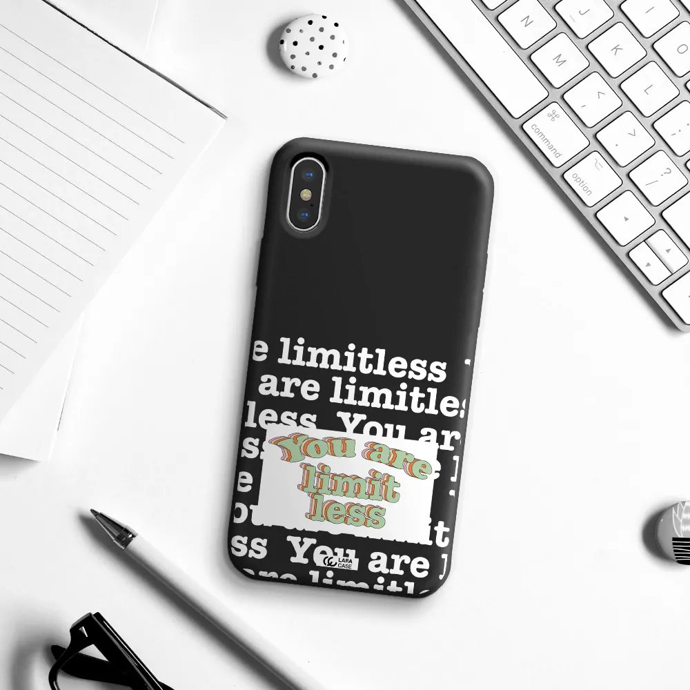 Limitless Apple iPhone X Silicone black Case