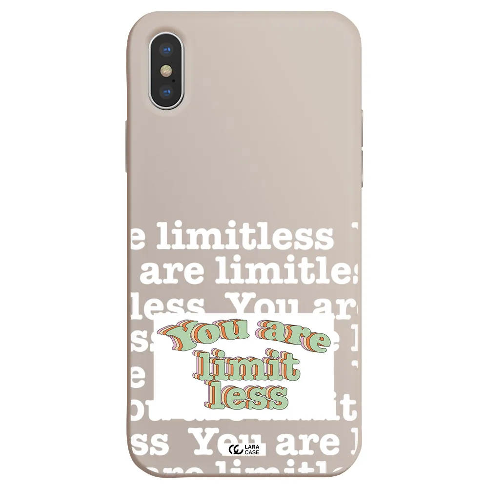 Limitless Apple iPhone XS Silicone Stone Case