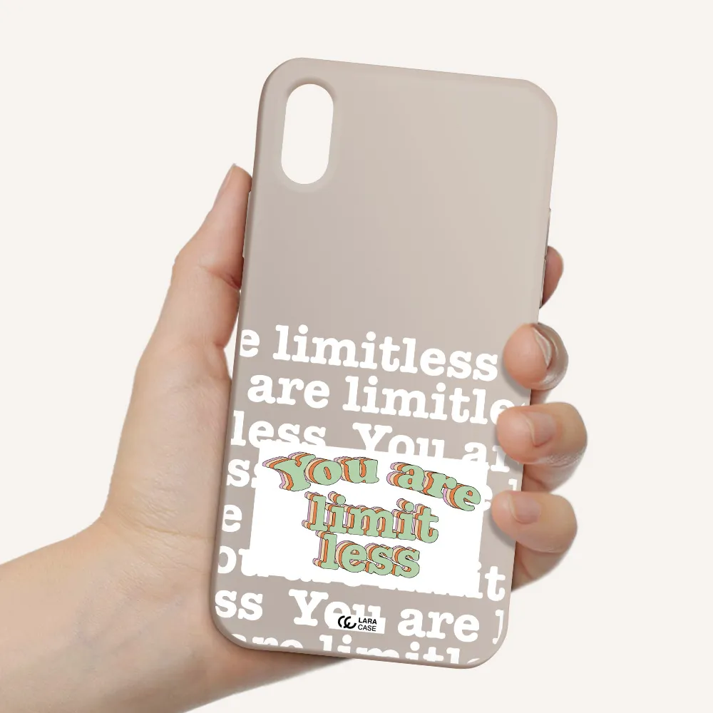 Limitless Apple iPhone XS Silicone Stone Case