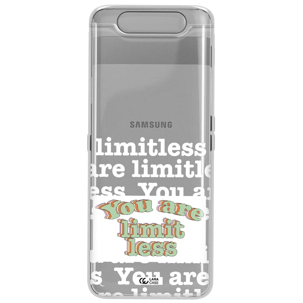 Limitless Samsung A80 Clear TPU Case