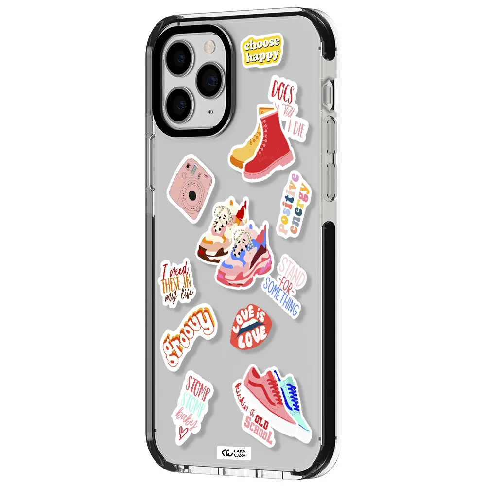 Positive Energy Apple iPhone 11 pro max impact black border Case