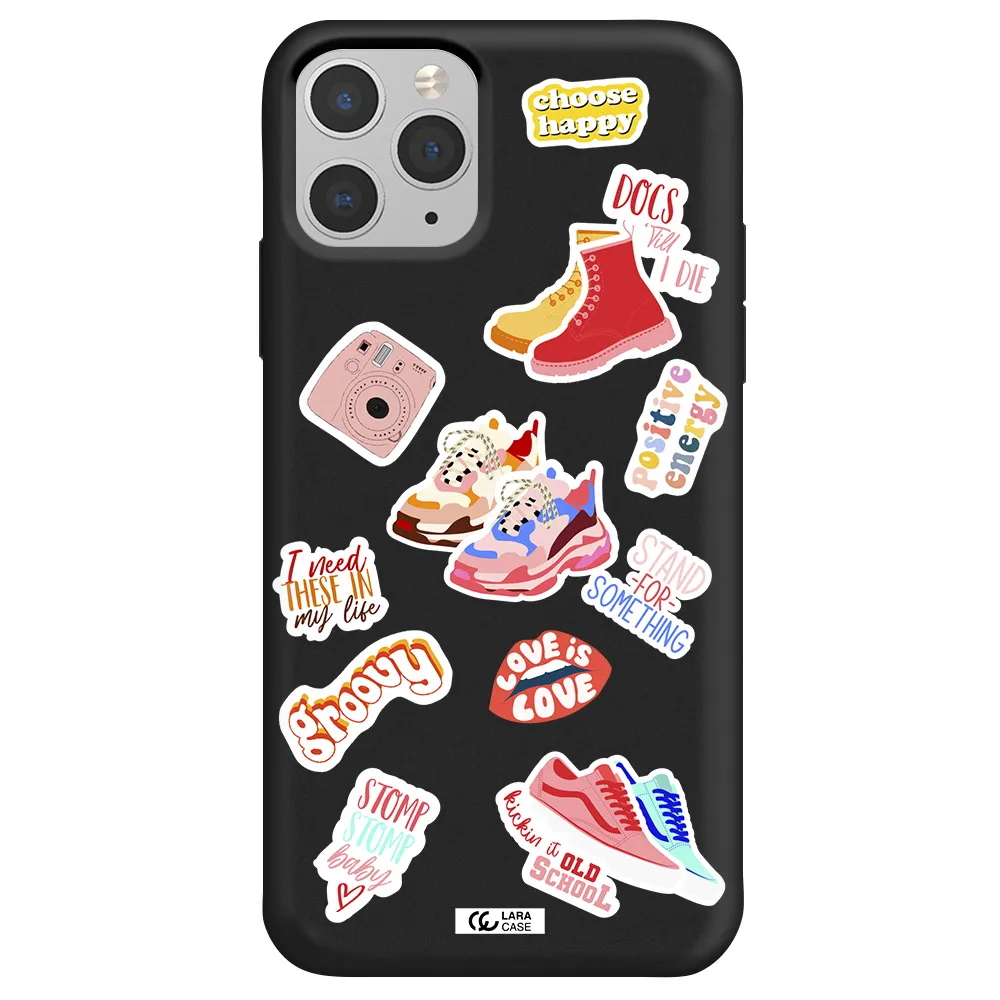 Positive Energy Apple iPhone 11 pro max Silicone black Case