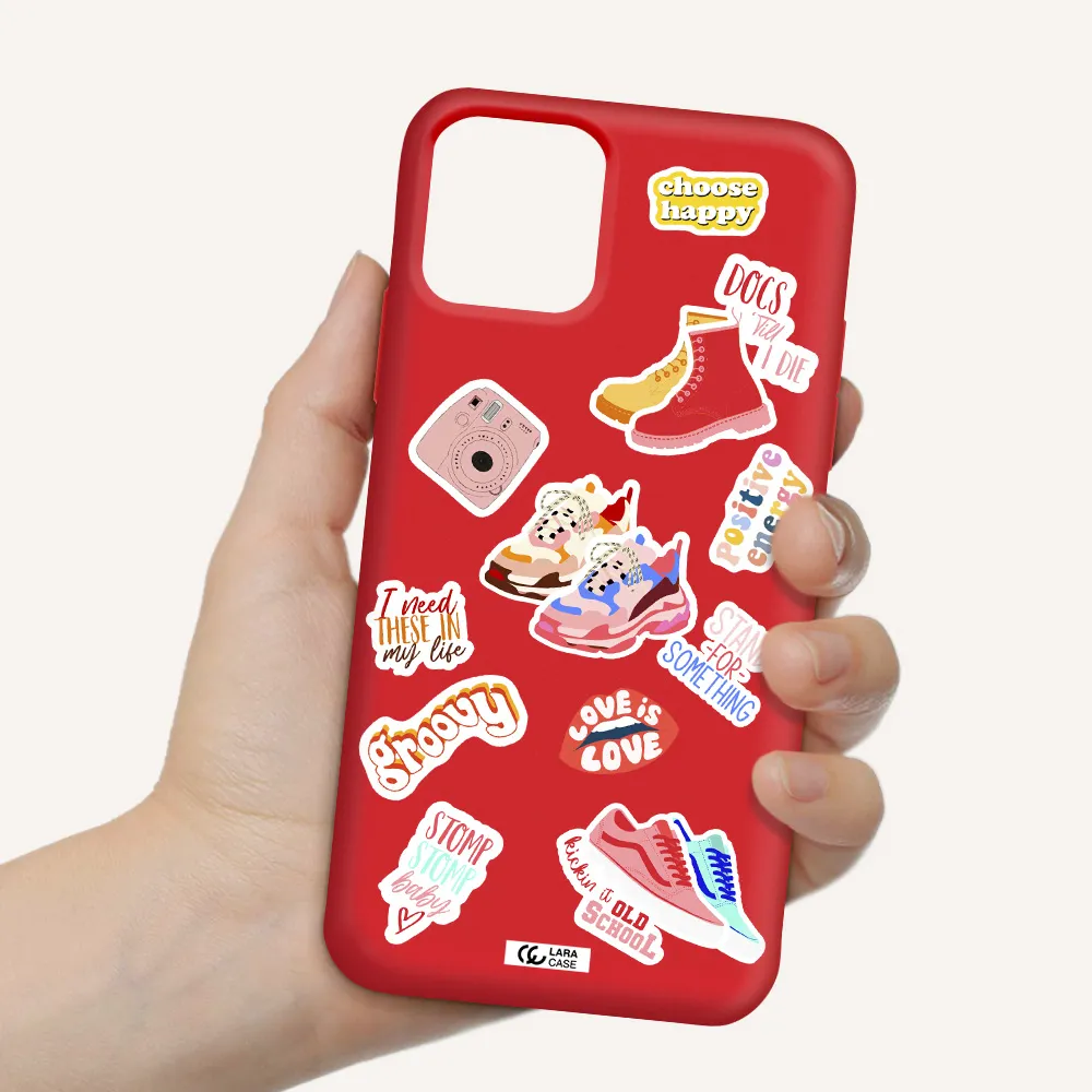 Positive Energy Apple iPhone 11 pro max Silicone Imperial Red Case