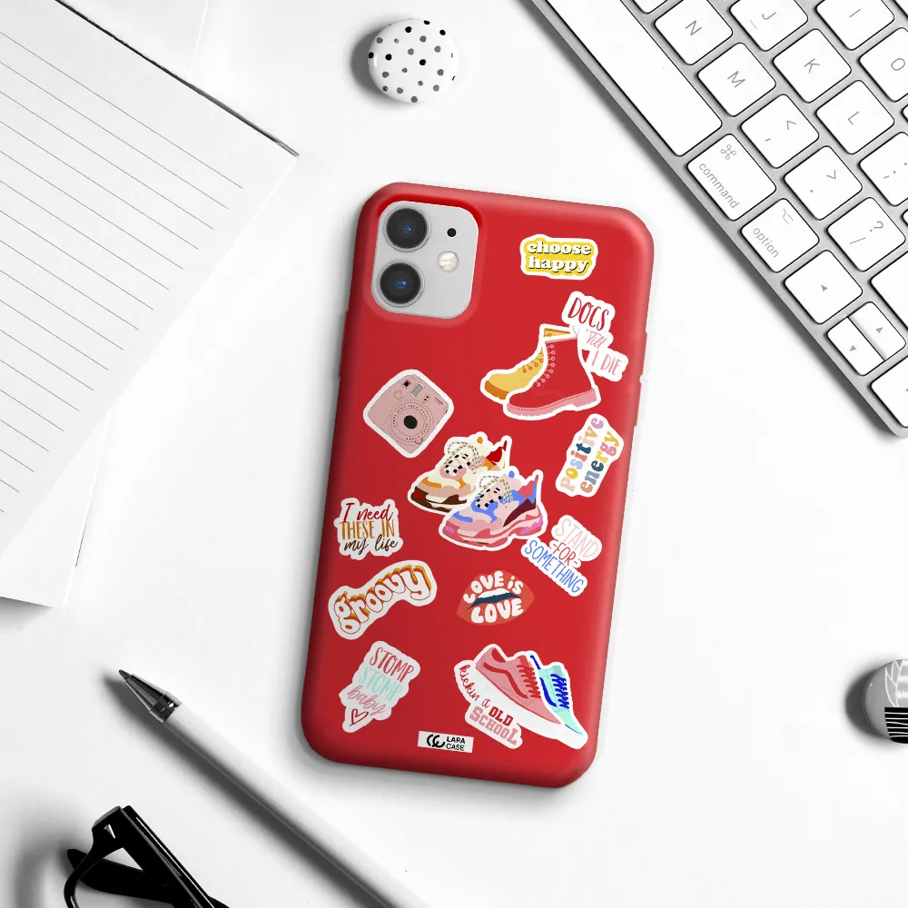 Positive Energy Apple iPhone 11 Silicone Imperial Red Case