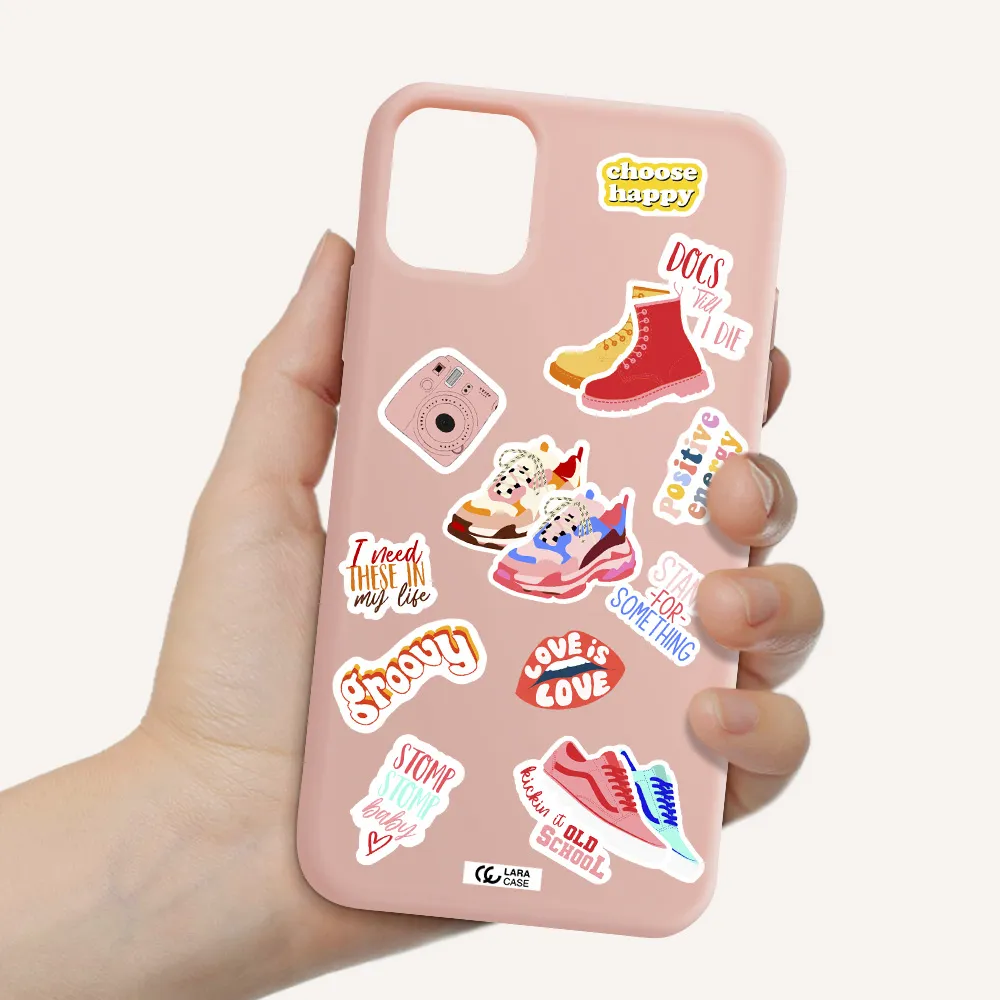 Positive Energy Apple iPhone 11 Silicone pastel pink Case