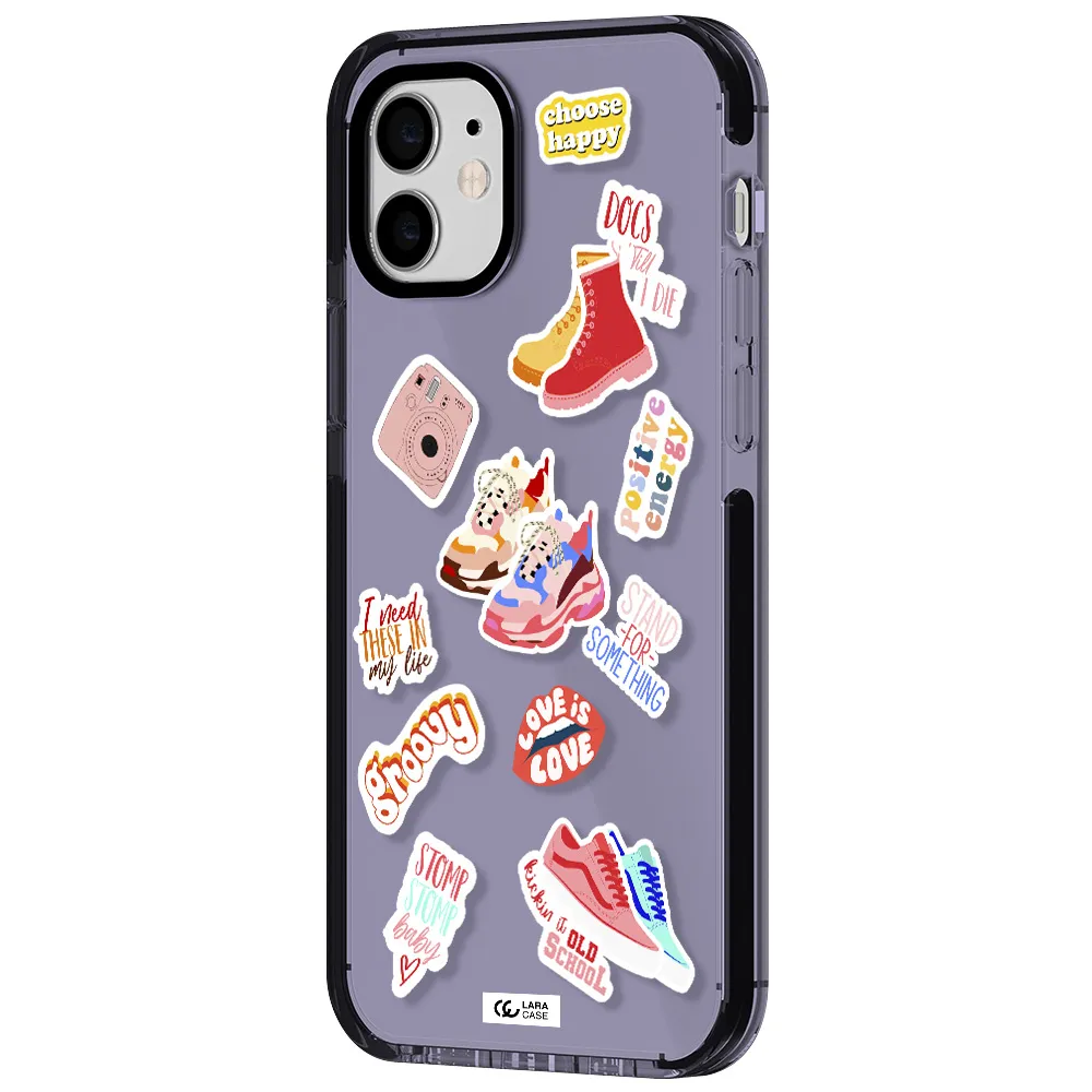 Positive Energy Apple iPhone 12 impact Lilac Case