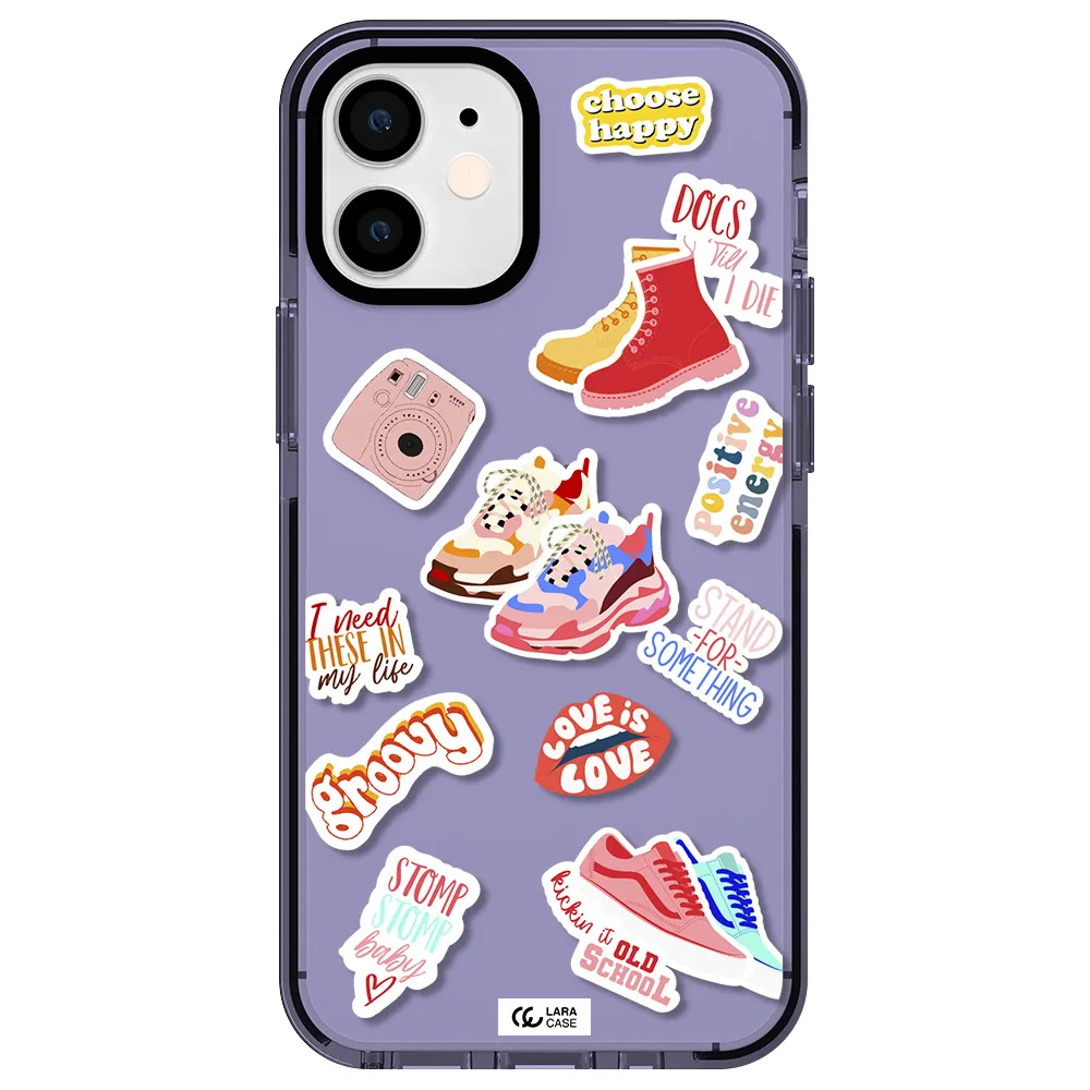 Positive Energy Apple iPhone 12 mini impact Lilac Case