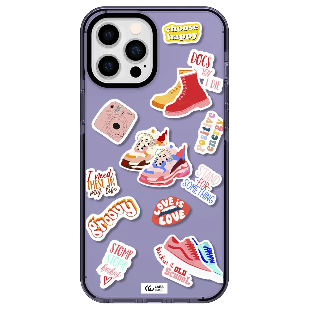 Positive Energy Apple iPhone 12 pro max impact Lilac Case