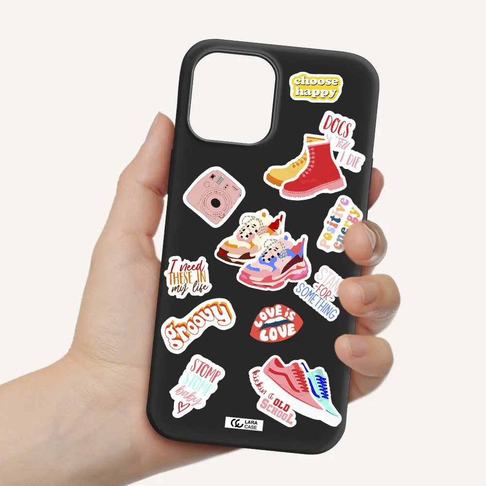 Positive Energy Apple iPhone 12 pro Silicone black Case