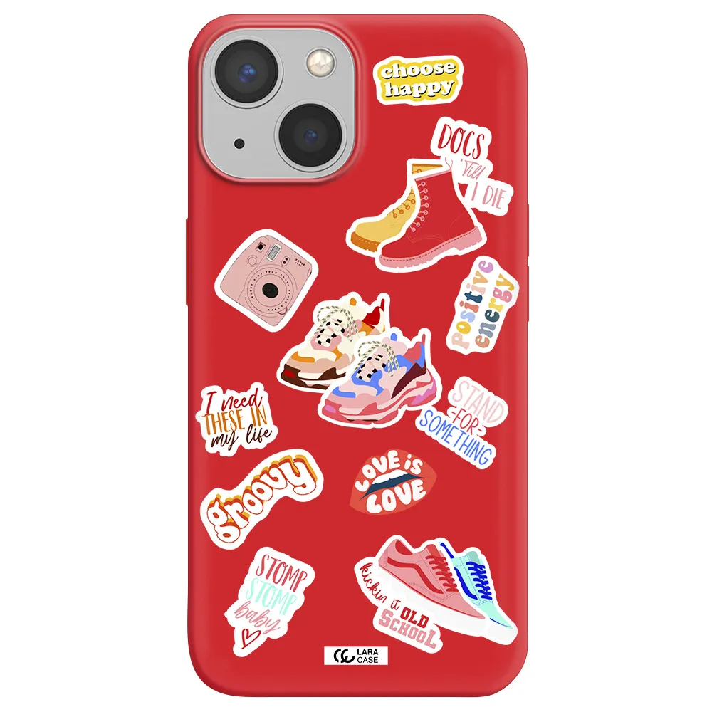 Positive Energy Apple iPhone 13 mini Silicone Imperial Red Case