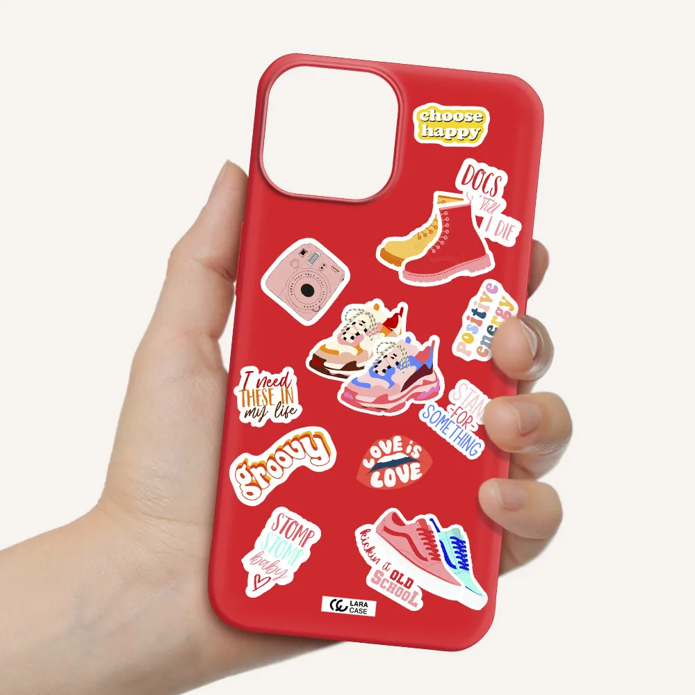 Positive Energy Apple iPhone 13 mini Silicone Imperial Red Case