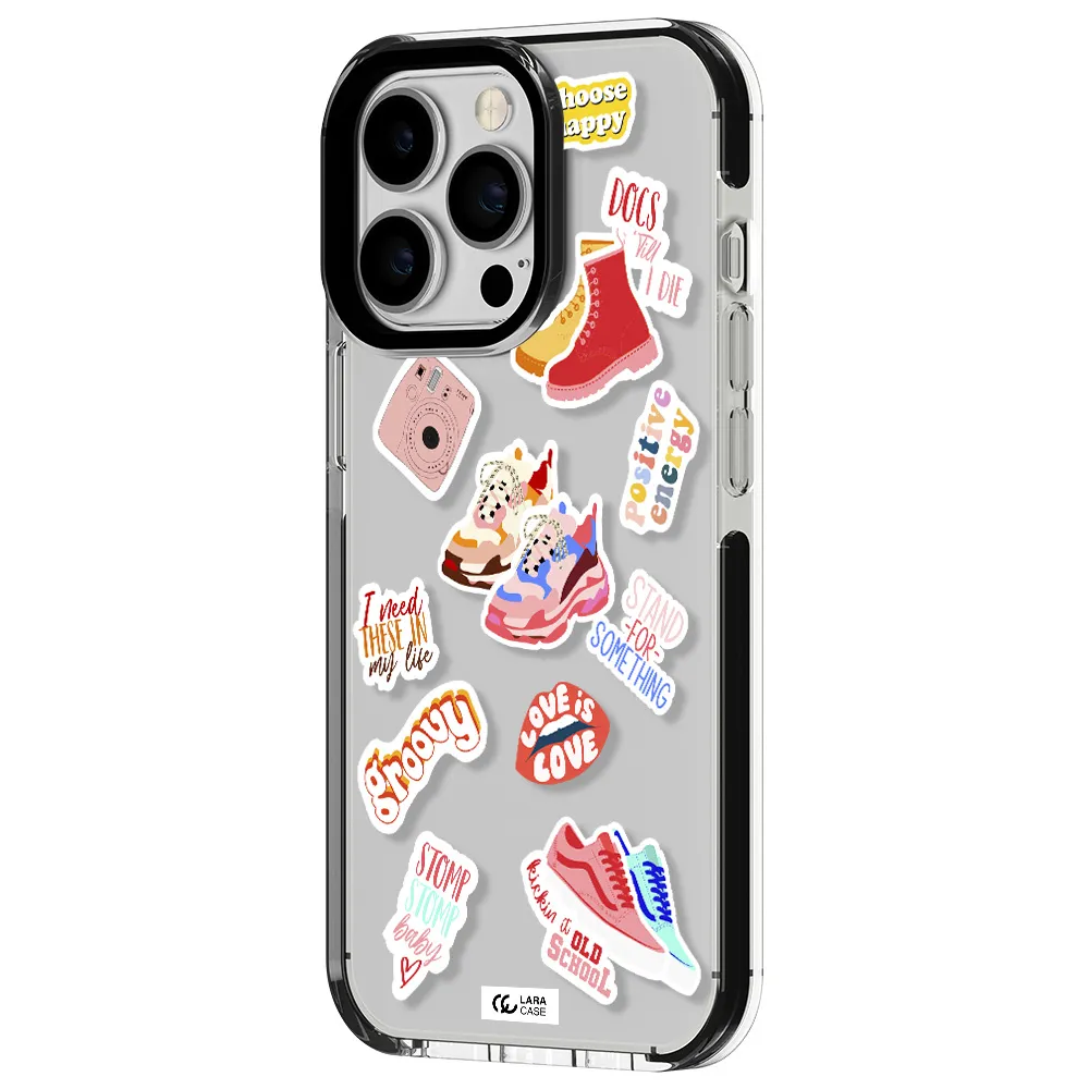 Positive Energy Apple iPhone 13 Pro impact black border Case