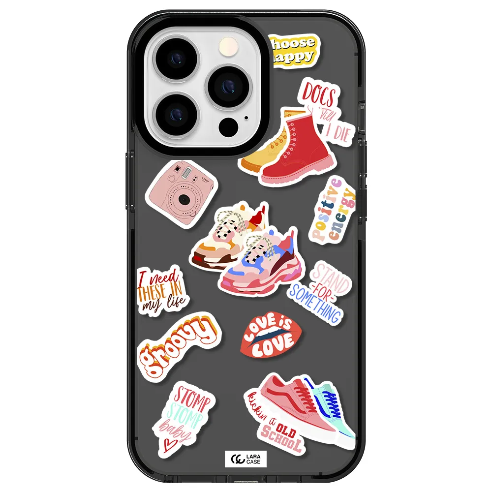 Positive Energy Apple iPhone 13 Pro impact Smoke Black Case