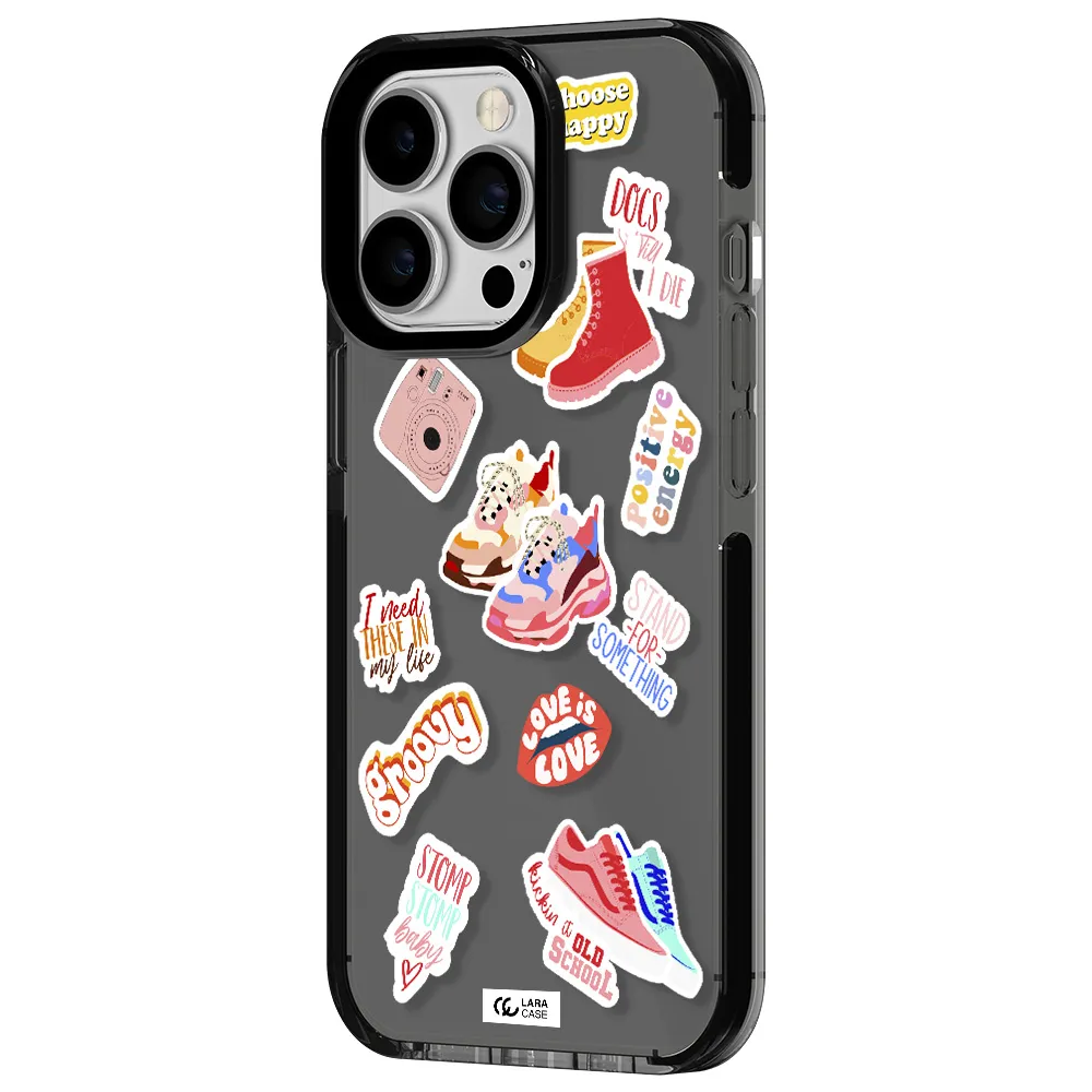 Positive Energy Apple iPhone 13 Pro impact Smoke Black Case