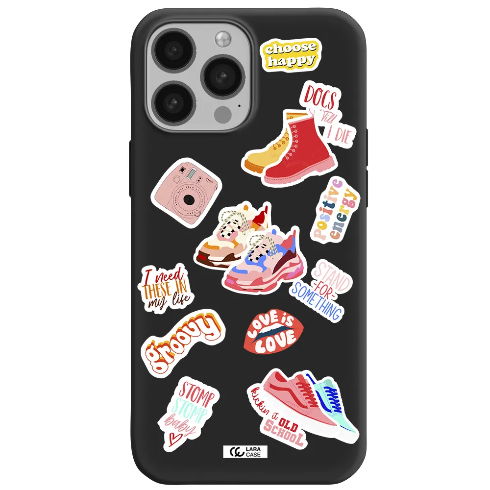 Positive Energy Apple iPhone 13 Pro Max Silicone black Case