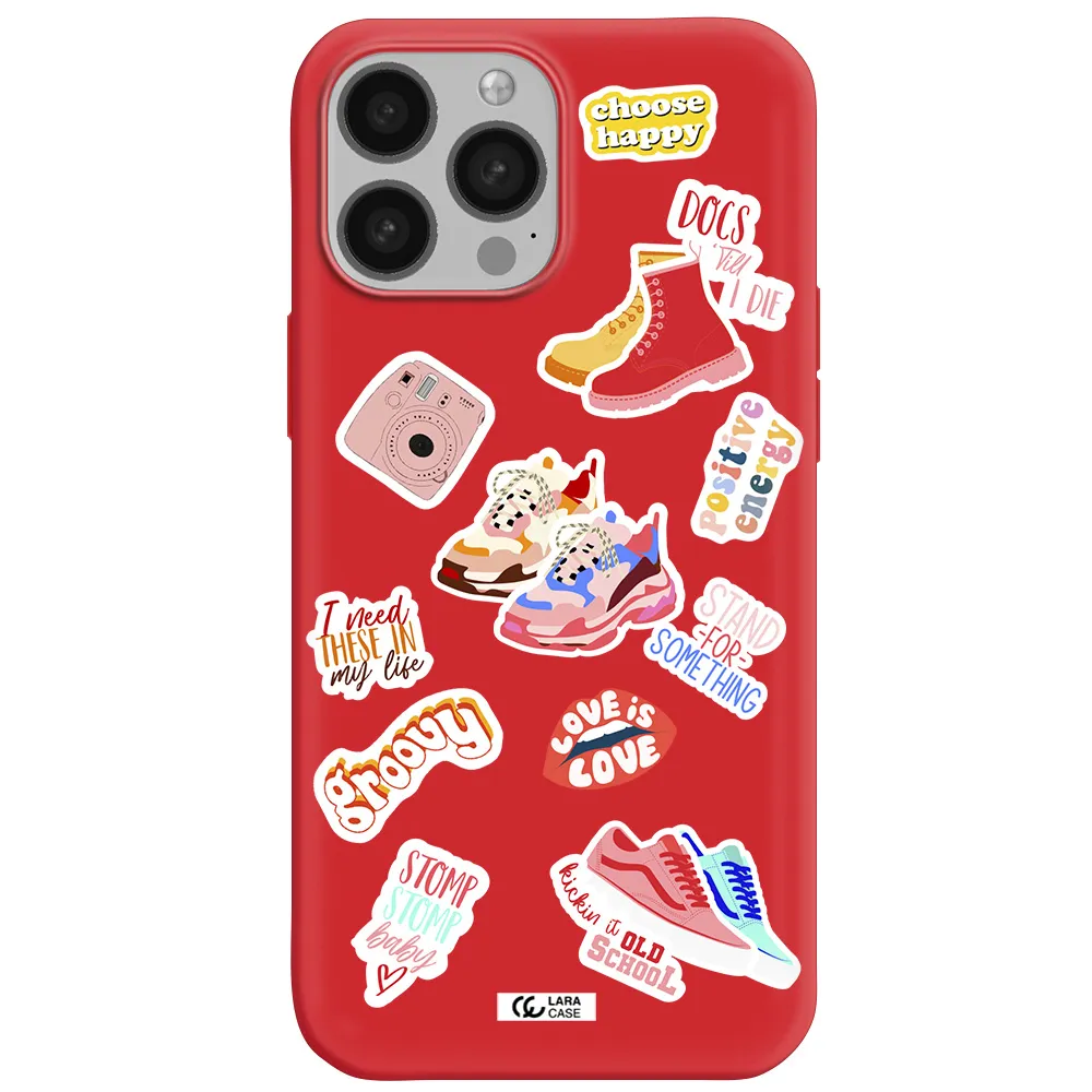 Positive Energy Apple iPhone 13 Pro Max Silicone Imperial Red Case