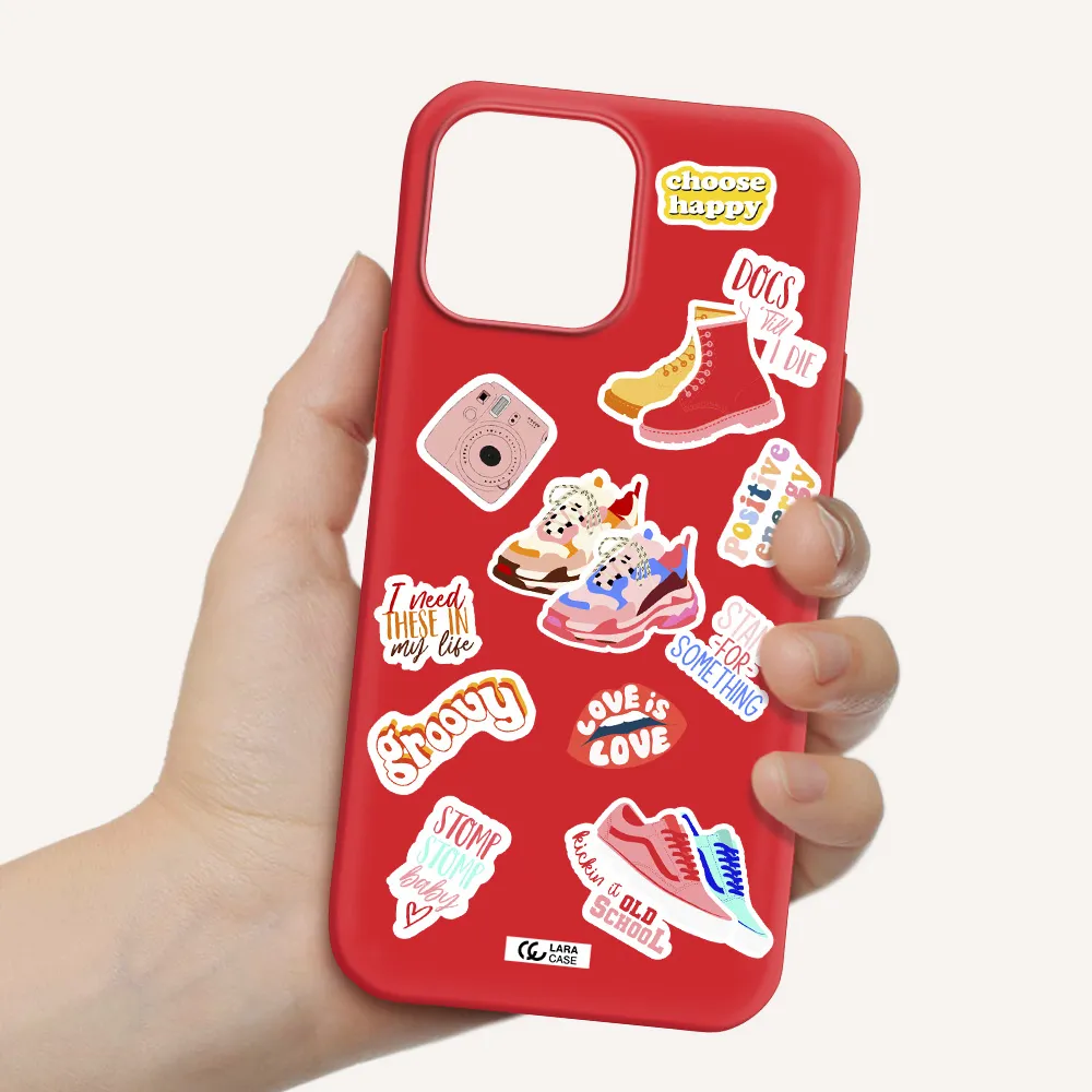 Positive Energy Apple iPhone 13 Pro Silicone Imperial Red Case