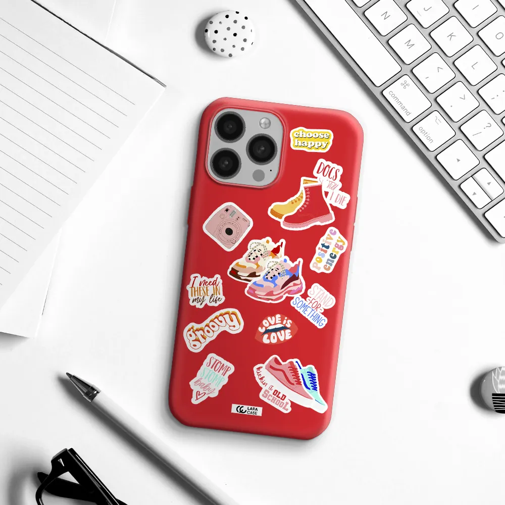 Positive Energy Apple iPhone 13 Pro Silicone Imperial Red Case