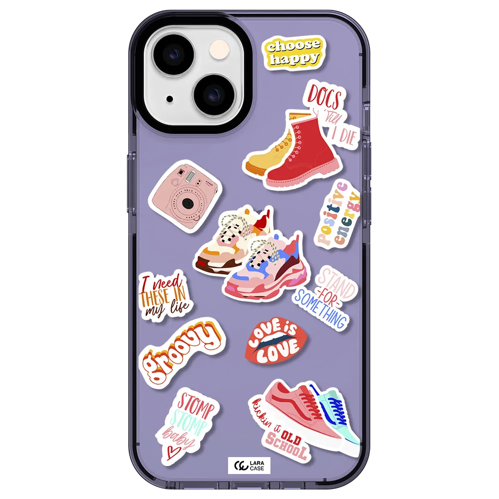 Positive Energy Apple iPhone 14 impact Lilac Case