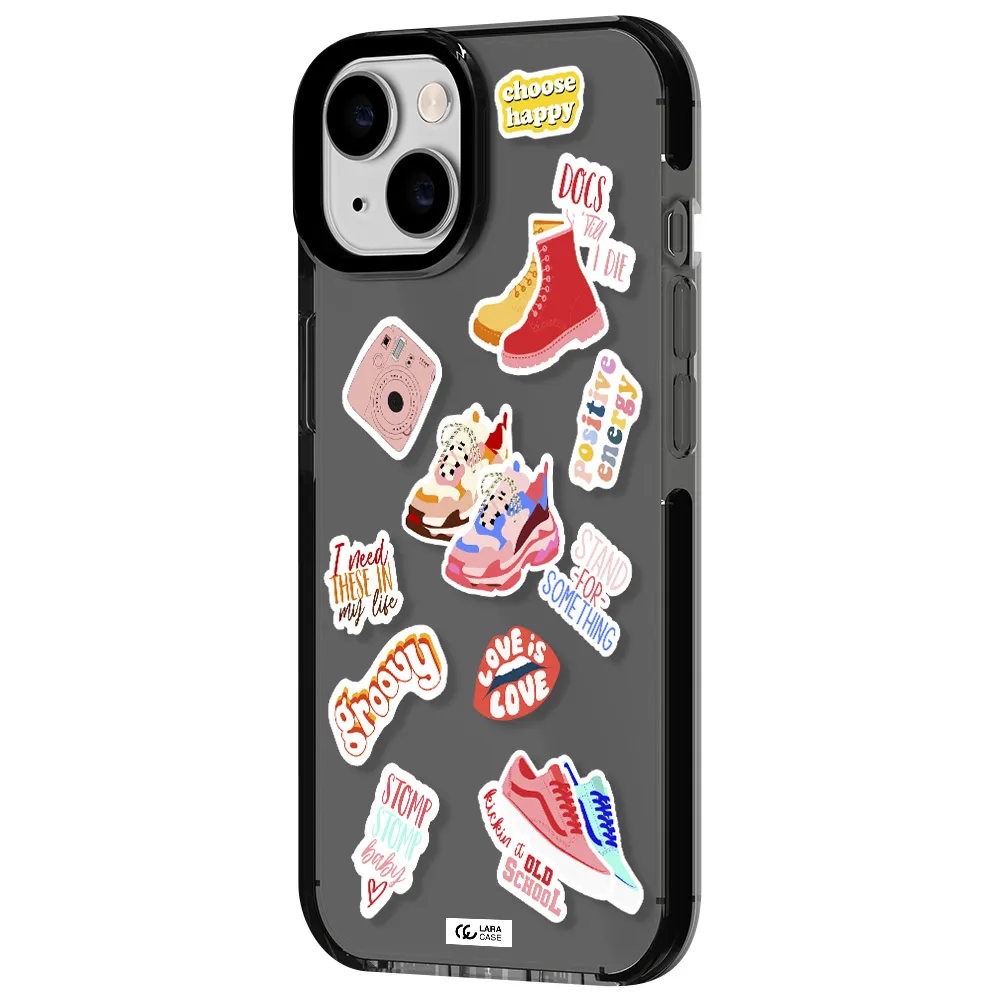 Positive Energy Apple iPhone 14 impact Smoke Black Case