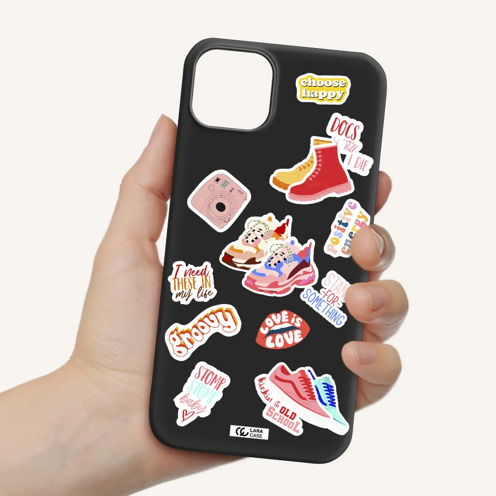 Positive Energy Apple iPhone 14 plus Silicone black Case