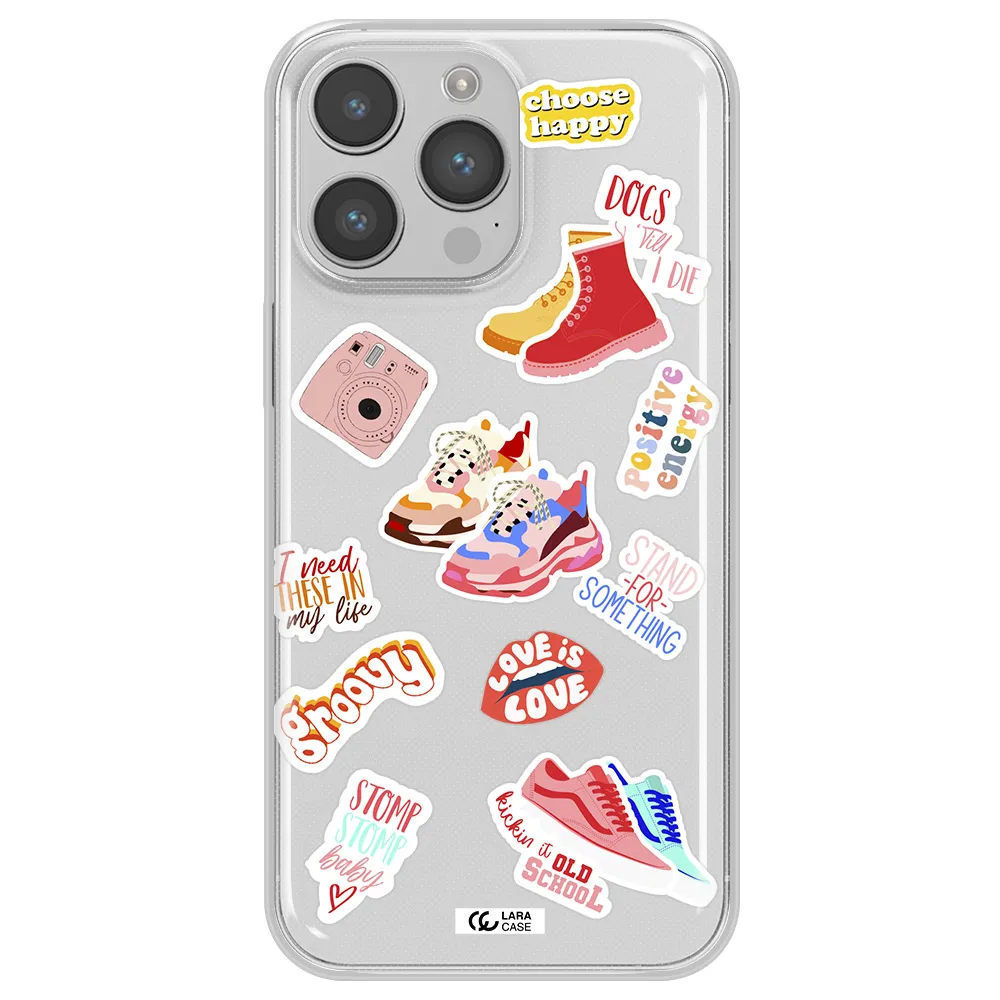 Positive Energy Apple iPhone 14 pro Clear TPU Case