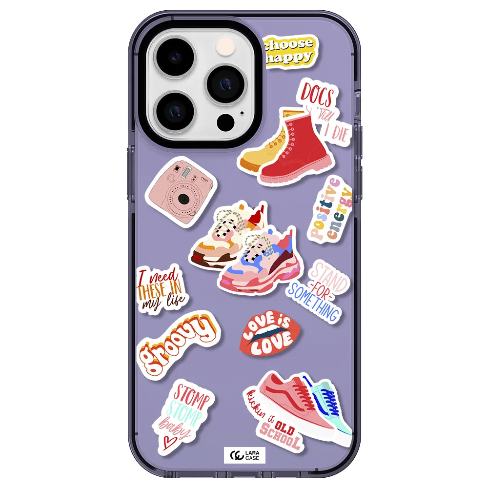 Positive Energy Apple iPhone 14 pro max impact Lilac Case