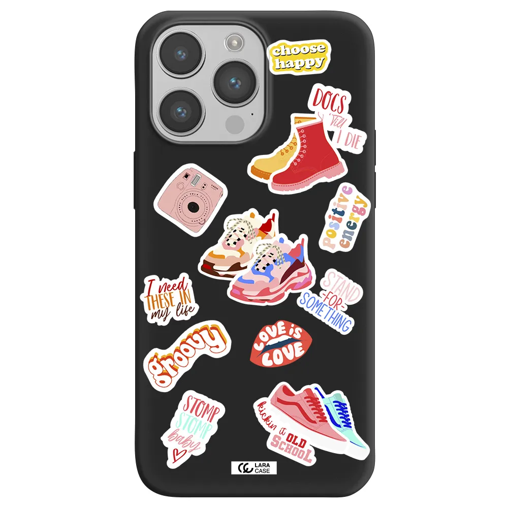 Positive Energy Apple iPhone 14 pro max Silicone black Case