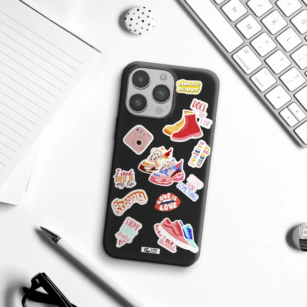 Positive Energy Apple iPhone 14 pro max Silicone black Case