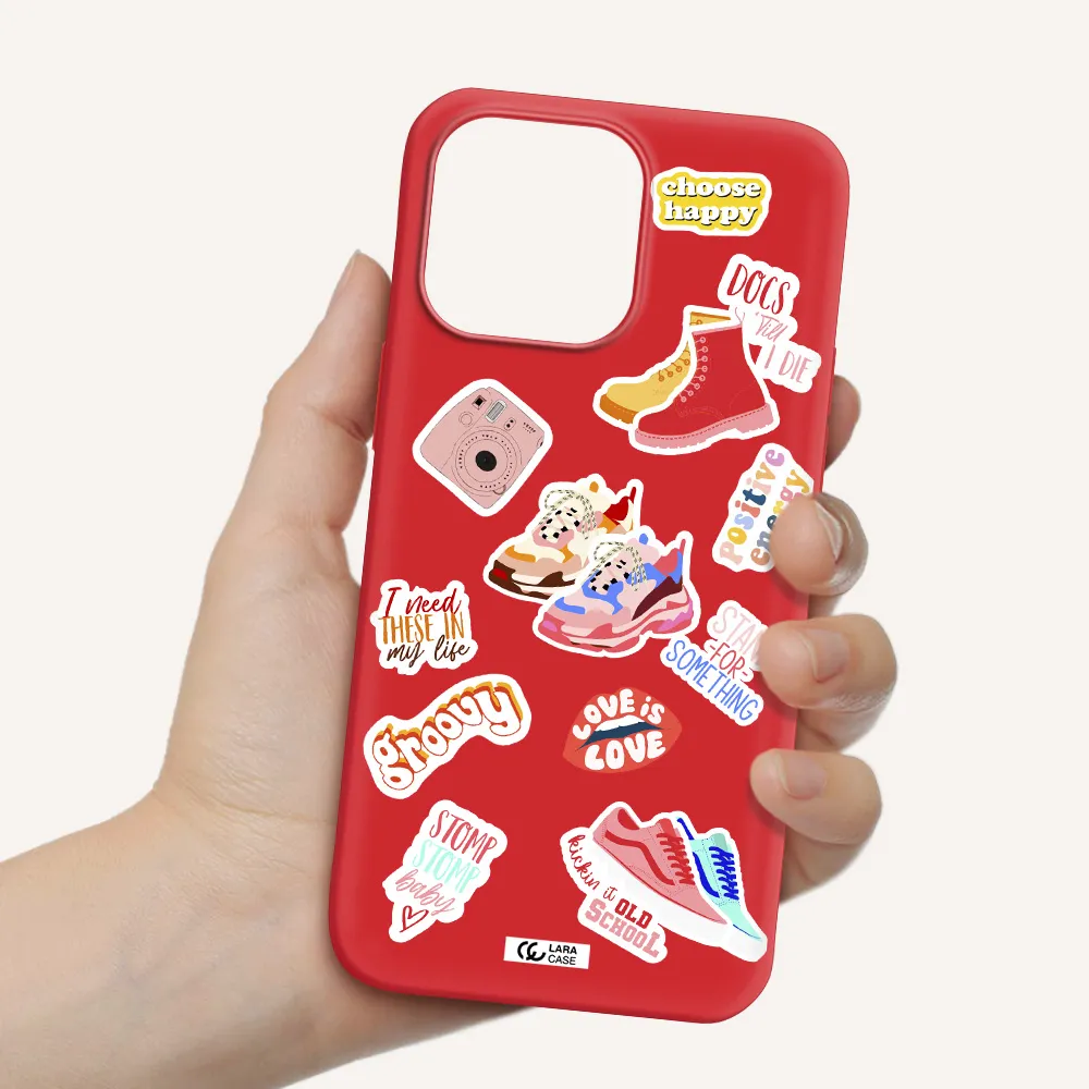 Positive Energy Apple iPhone 14 pro max Silicone Imperial Red Case