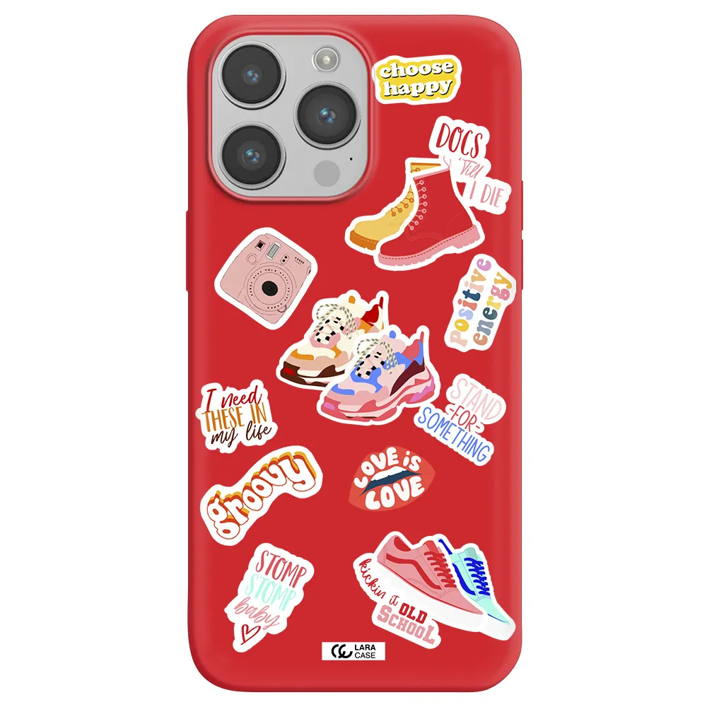 Positive Energy Apple iPhone 14 pro Silicone Imperial Red Case