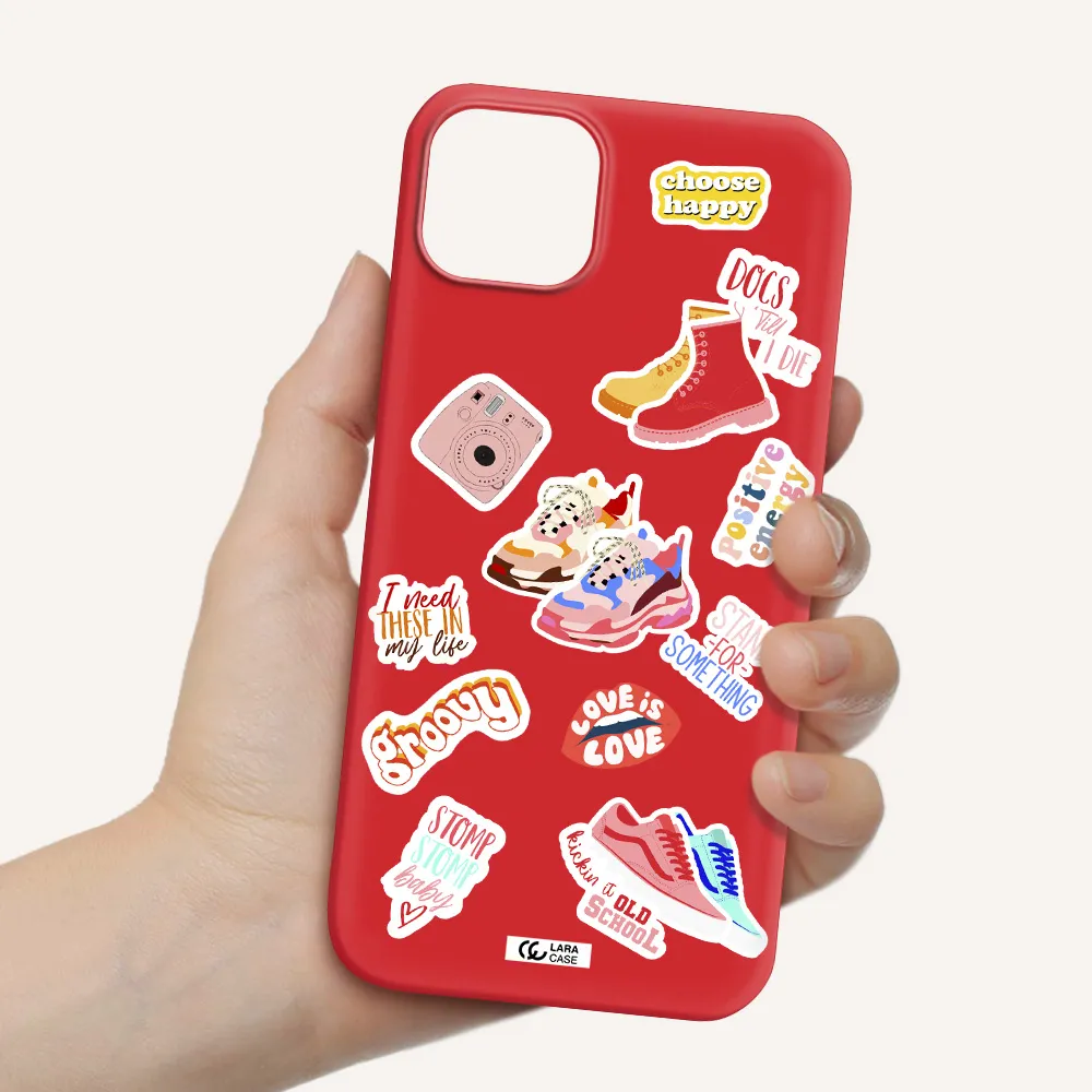 Positive Energy Apple iPhone 14 Silicone Imperial Red Case