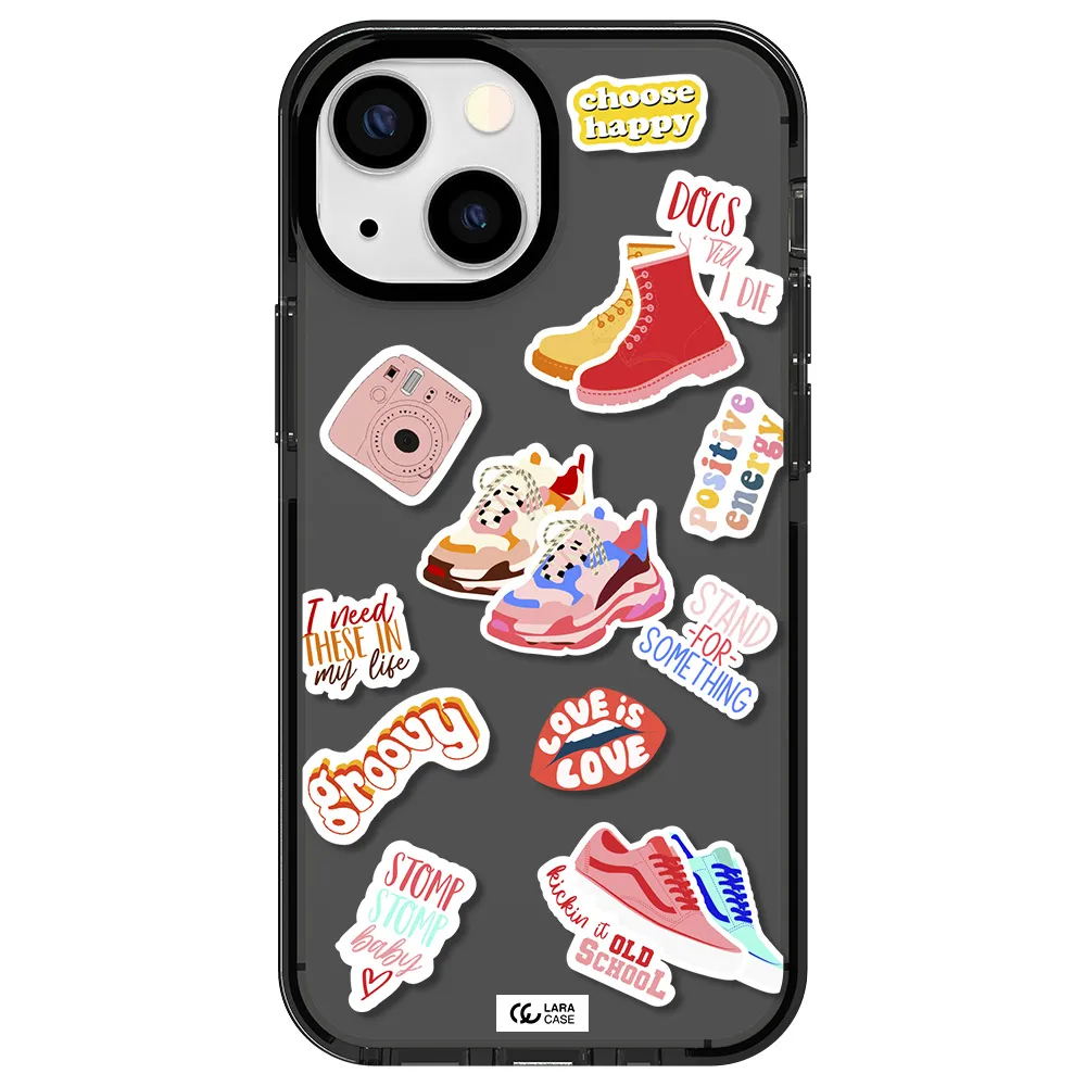 Positive Energy Apple iPhone 15 impact Smoke Black Case