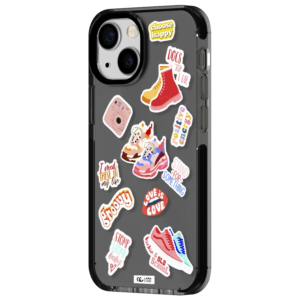 Positive Energy Apple iPhone 15 impact Smoke Black Case