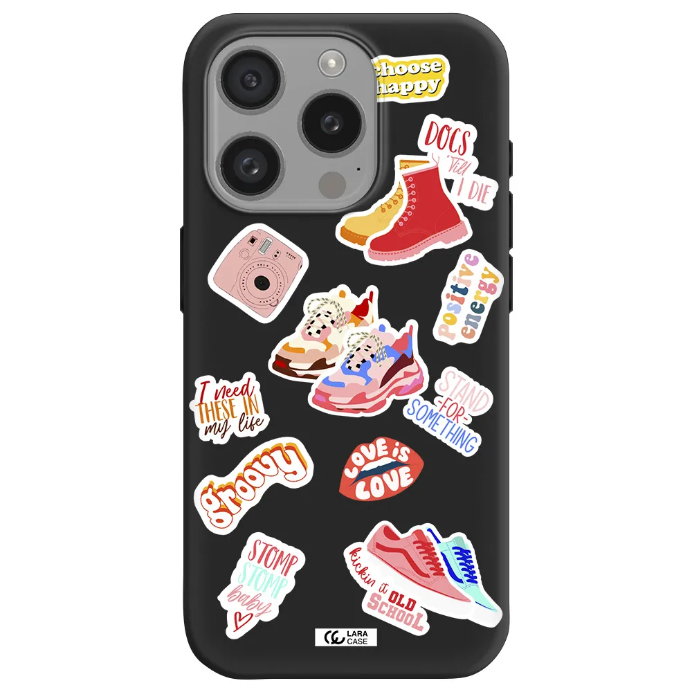 Positive Energy Apple Iphone 15 Pro Silicone Black Case