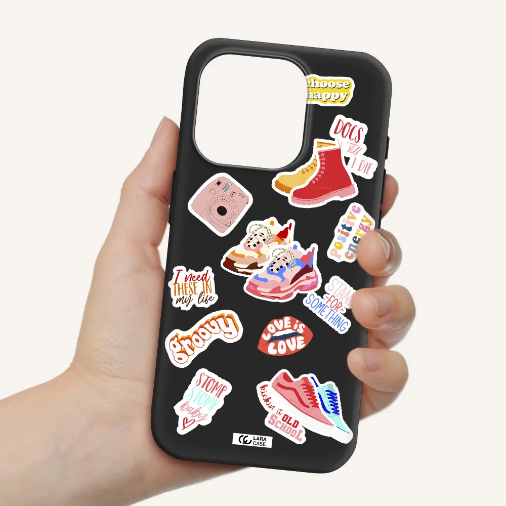 Positive Energy Apple Iphone 15 Pro Silicone Black Case