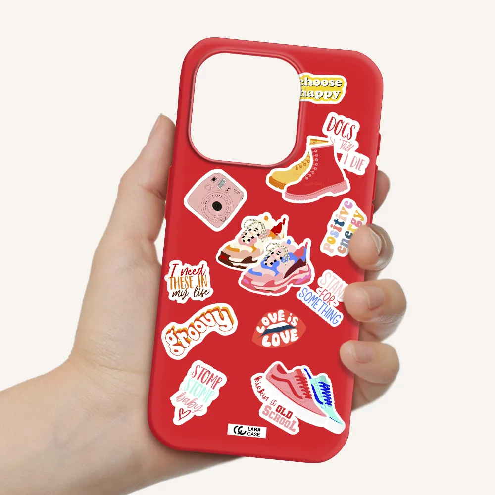 Positive Energy Apple Iphone 15 Pro Silicone Imperial Red Case