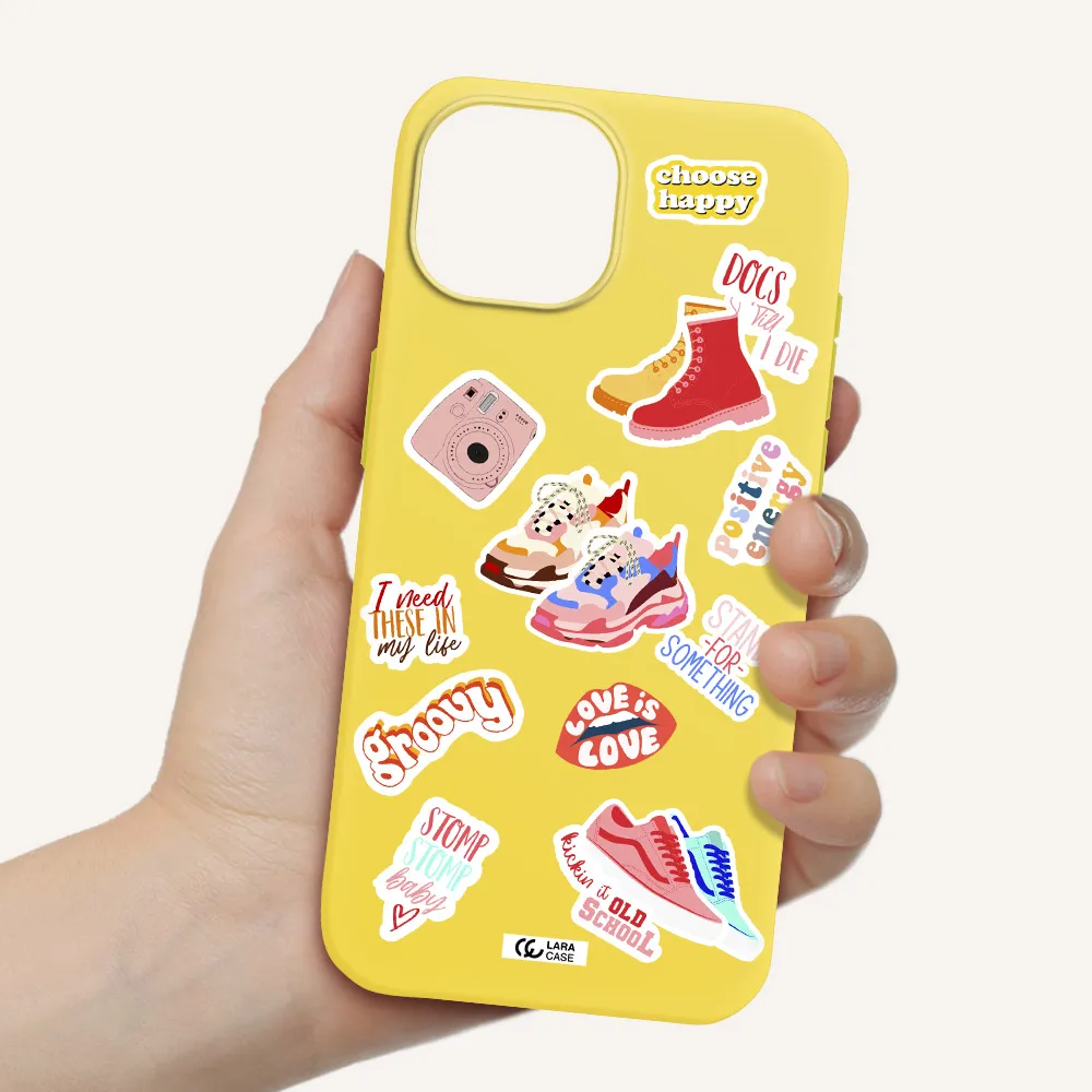 Positive Energy Apple iPhone 15 Silicone canary yellow Case