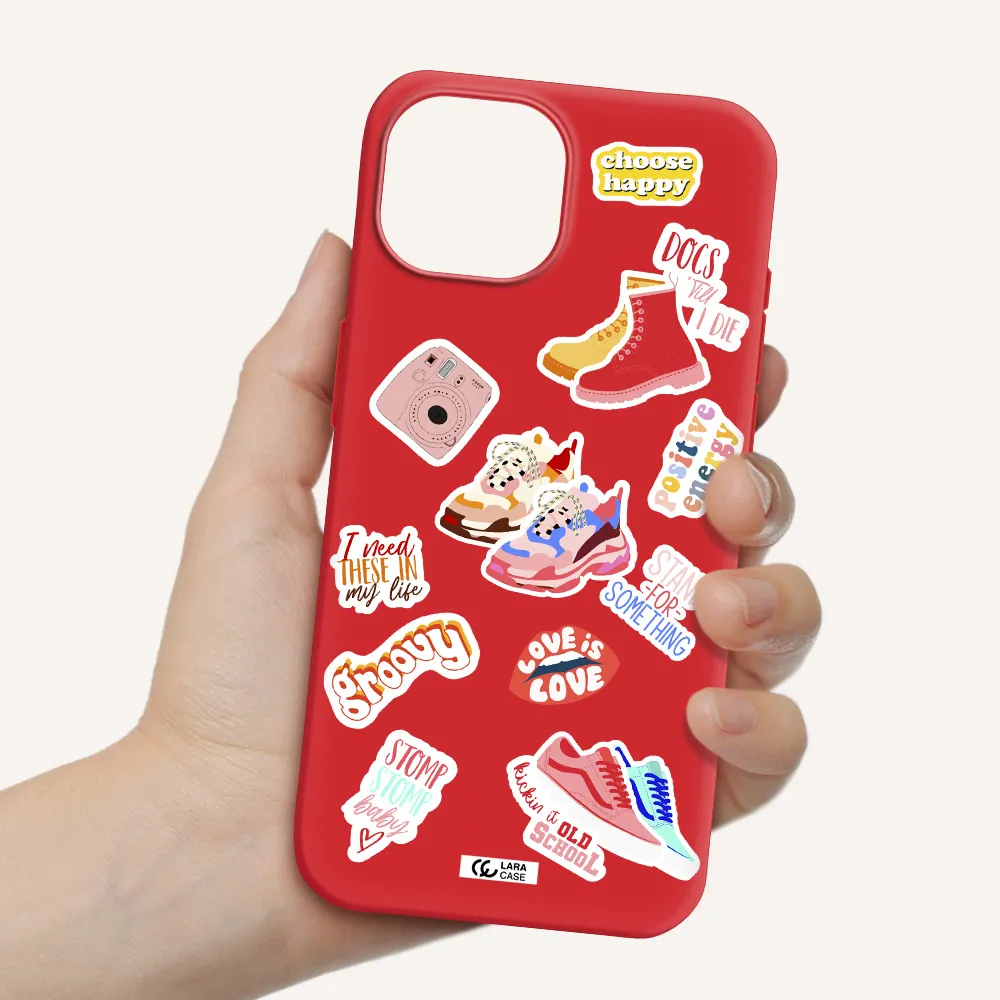 Positive Energy Apple Iphone 15 Silicone Imperial Red Case