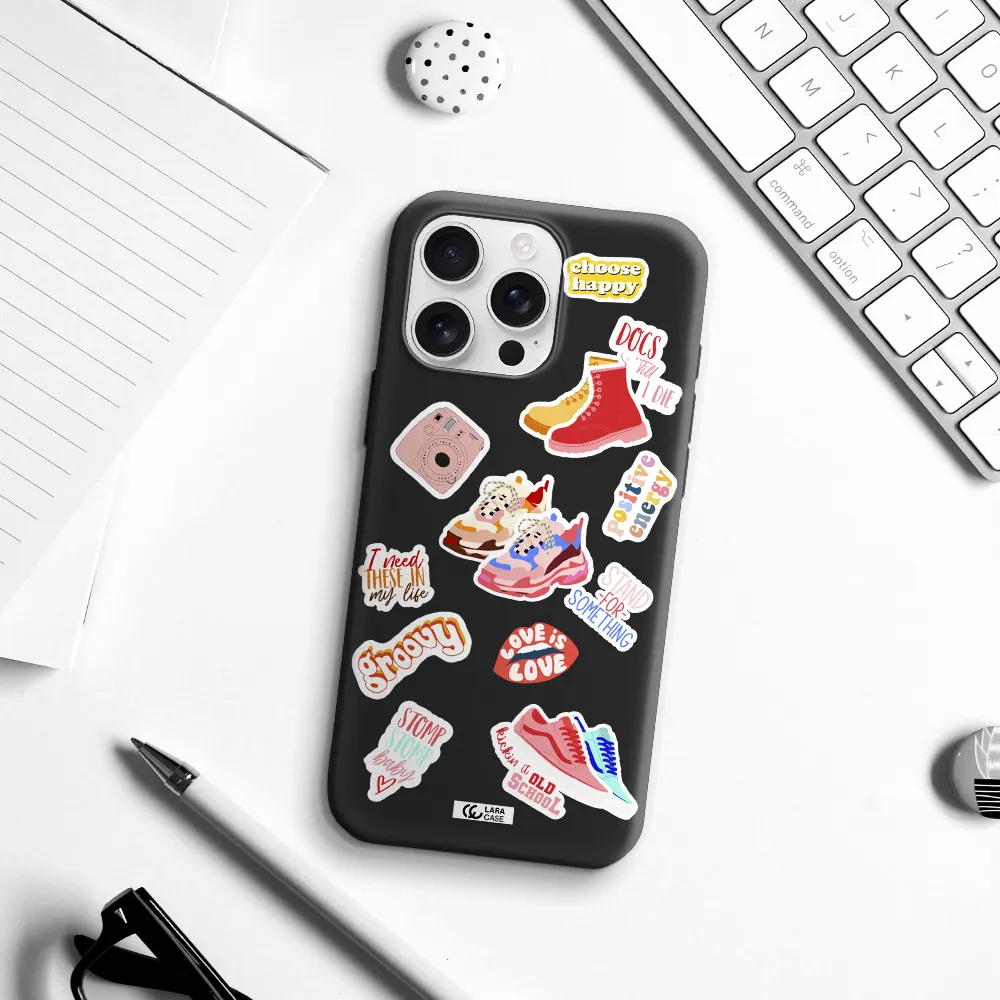 Positive Energy Apple Iphone 16 Pro Max Silicone Black Case