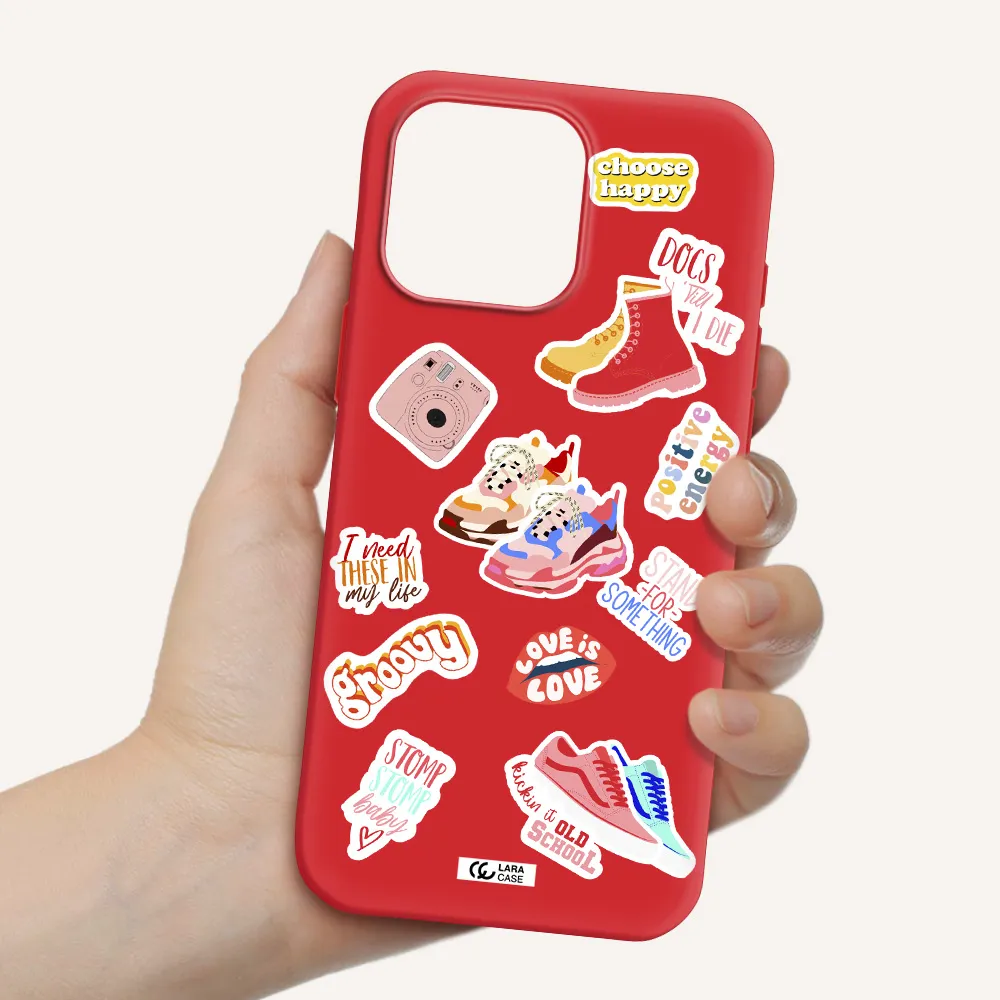 Positive Energy Apple Iphone 16 Pro Max Silicone Imperial Red Case