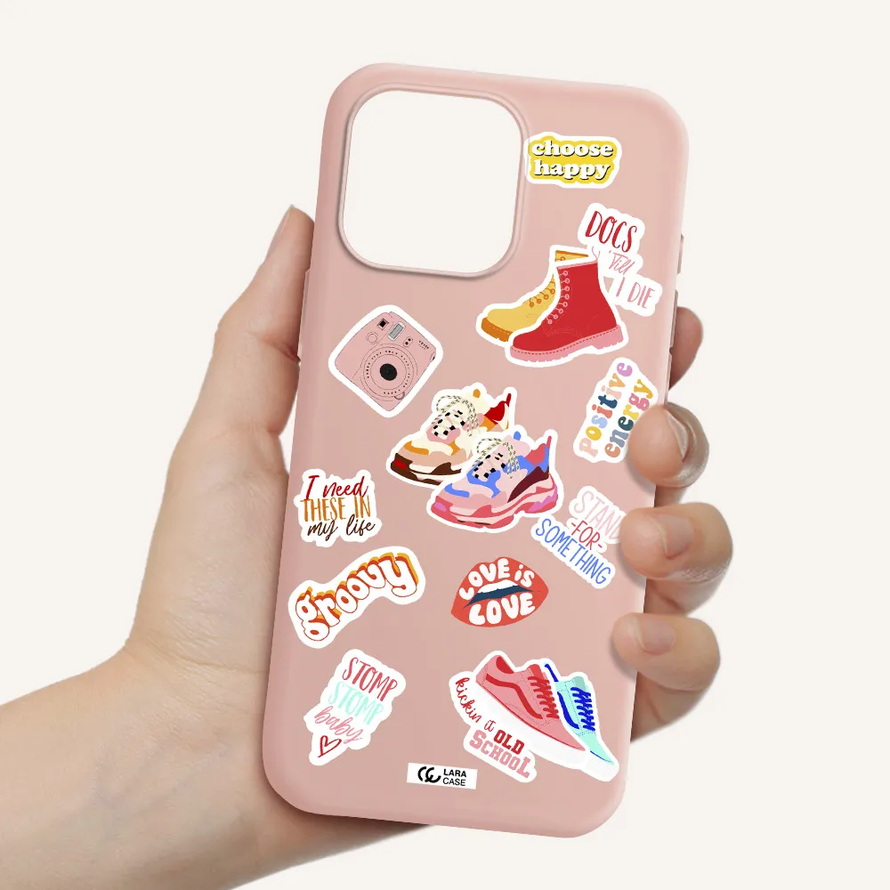 Positive Energy Apple Iphone 16 Pro Max Silicone Pastel Pink Case