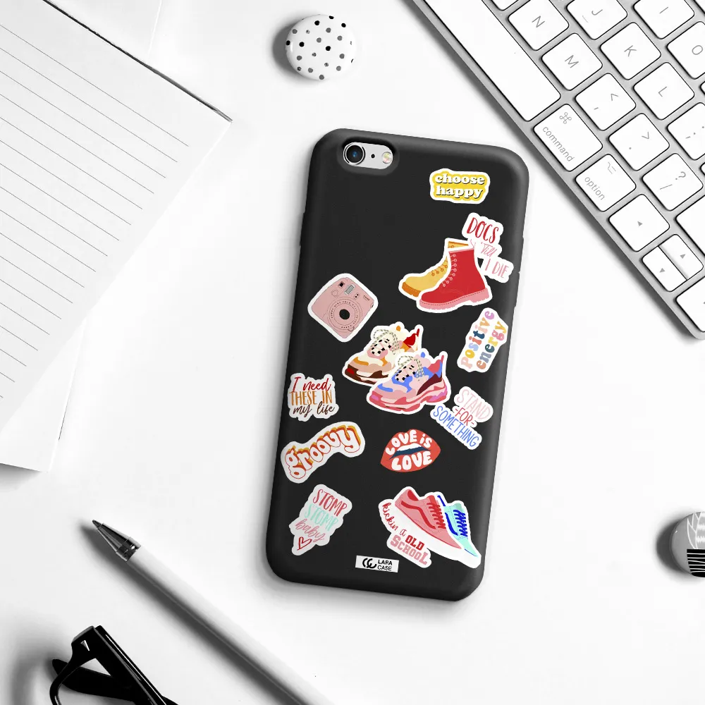 Positive Energy Apple iPhone 6 s plus Silicone black Case