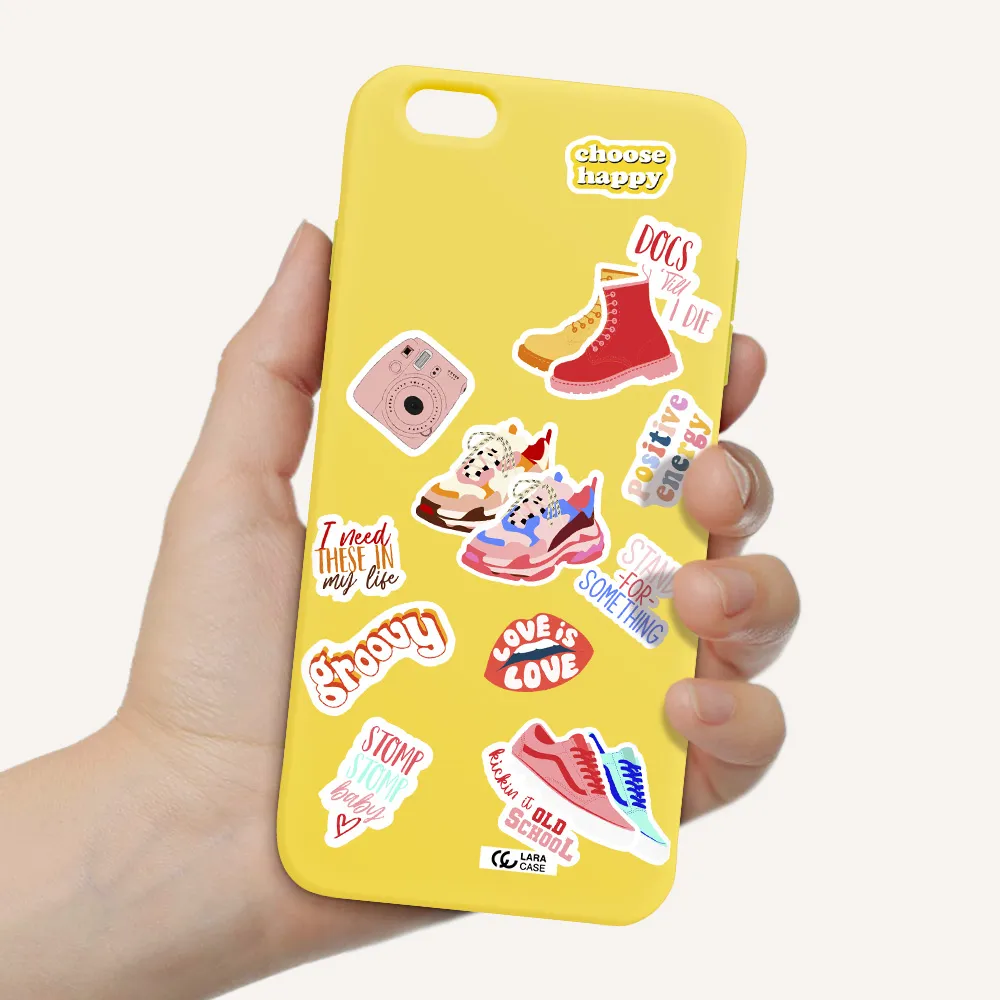 Positive Energy Apple iPhone 6 s plus Silicone canary yellow Case