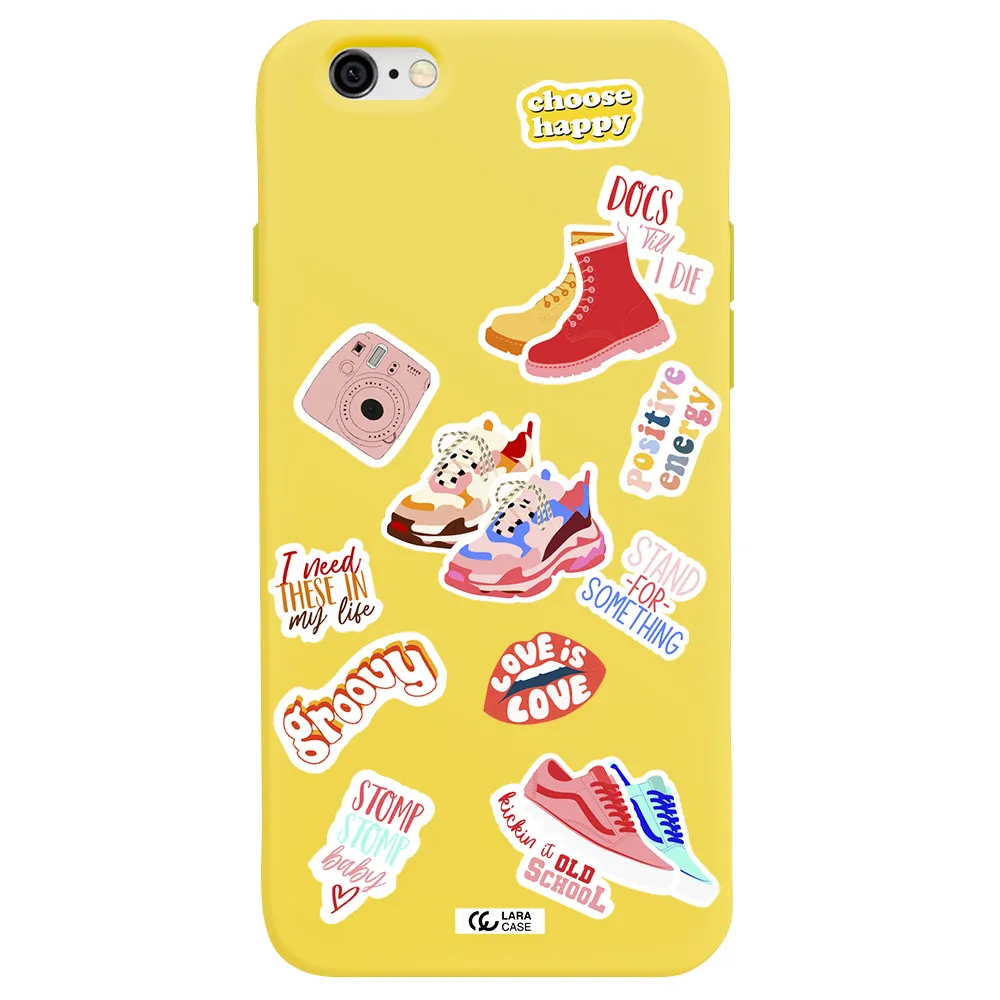 Positive Energy Apple iPhone 6 Silicone canary yellow Case